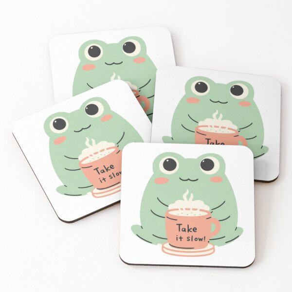Item preview, Cute Frog Self Care Sticker – Gentle Reminder Mental Health Art designed and sold by CaseMastery.