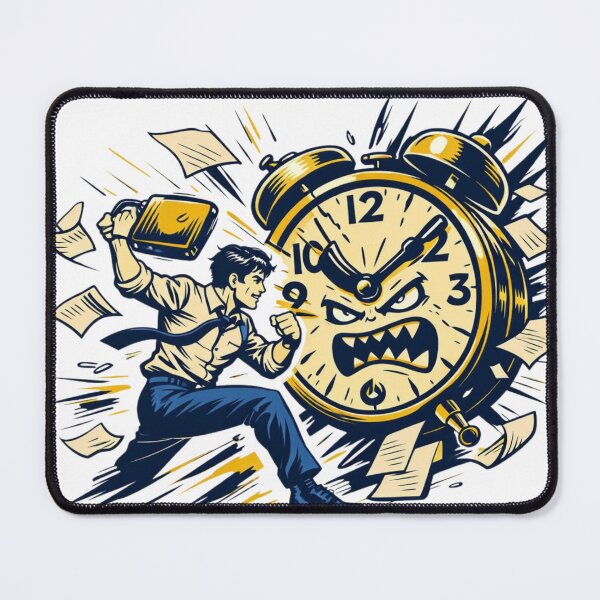 Item preview, Overtime Warrior – Surreal Office Illustration designed and sold by MagicMicki.