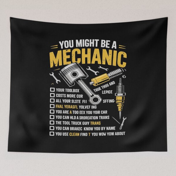 Item preview, Mechanic Pride Funny Checklist  designed and sold by KotexTemu.
