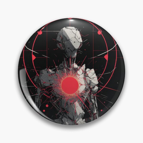 Item preview, Crimson Core – Futuristic Cyber Entity designed and sold by wolfgangrainer.