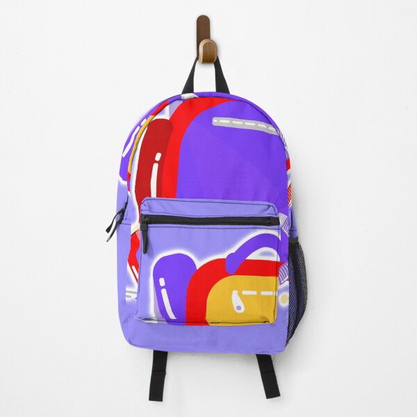 Item preview, Cute School Backpack with Stationery | Kids School Supplies Illustration designed and sold by steekeets.