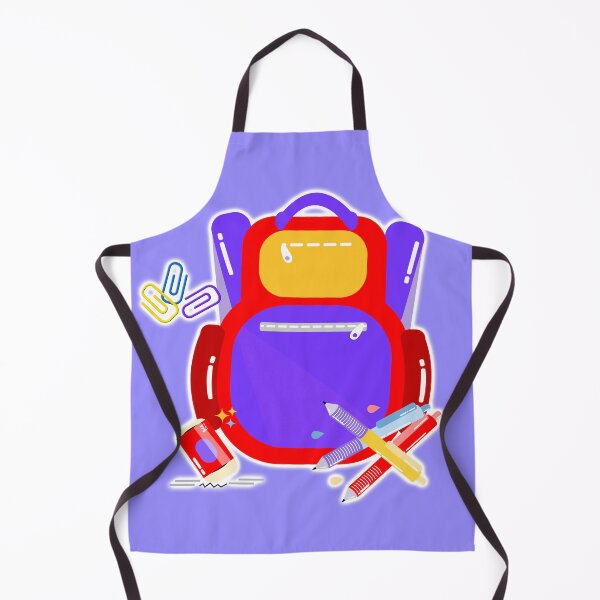 Item preview, Cute School Backpack with Stationery | Kids School Supplies Illustration designed and sold by steekeets.