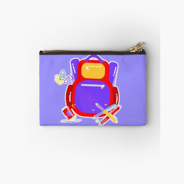 Item preview, Cute School Backpack with Stationery | Kids School Supplies Illustration designed and sold by steekeets.
