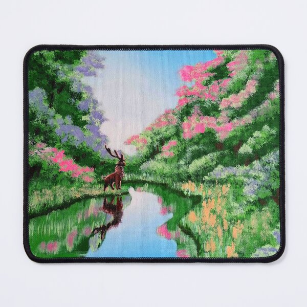 Item preview, Deer on the river's edge designed and sold by "mariadreamart".