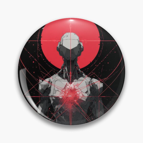 Item preview, Crimson Core – Futuristic Cyber Entity designed and sold by wolfgangrainer.