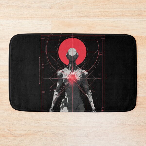 Item preview, Crimson Core – Futuristic Cyber Entity designed and sold by wolfgangrainer.