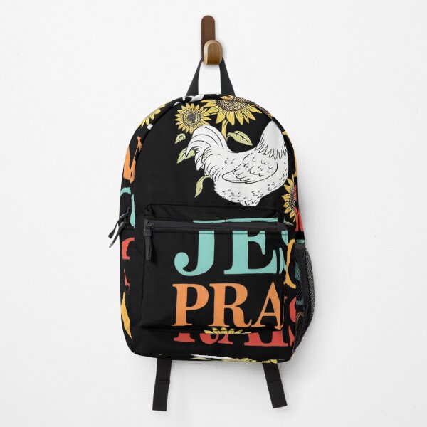 Item preview, Jesus Praising Chicken Raising Retro Country Farm Girls designed and sold by SyntaxClaw.