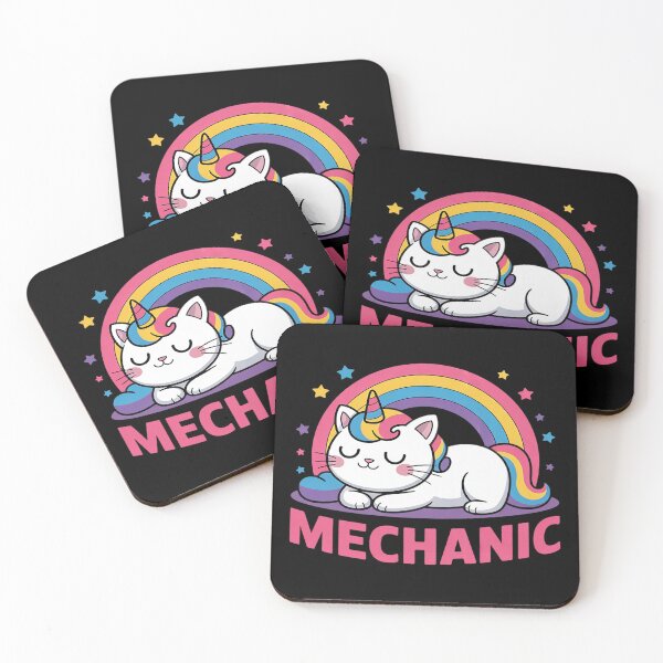 Item preview, Mechanic Sarcastic Rainbow Unicorn Mechanic  designed and sold by KotexTemu.