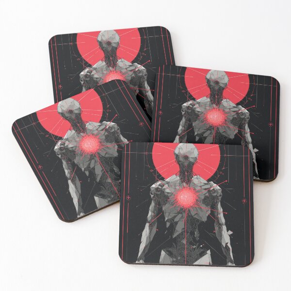 Item preview, Crimson Core – Futuristic Cyber Entity designed and sold by wolfgangrainer.