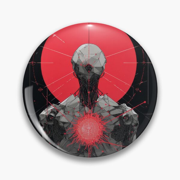 Item preview, Crimson Core – Futuristic Cyber Entity designed and sold by wolfgangrainer.