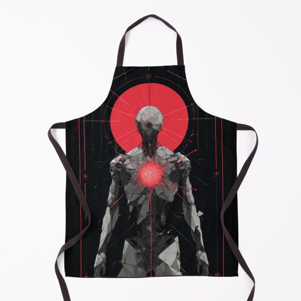 Item preview, Crimson Core – Futuristic Cyber Entity designed and sold by wolfgangrainer.