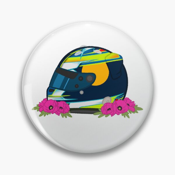 Item preview, Arvid Lindblad 2025 Helmet With Flowers  designed and sold by OriDraws.