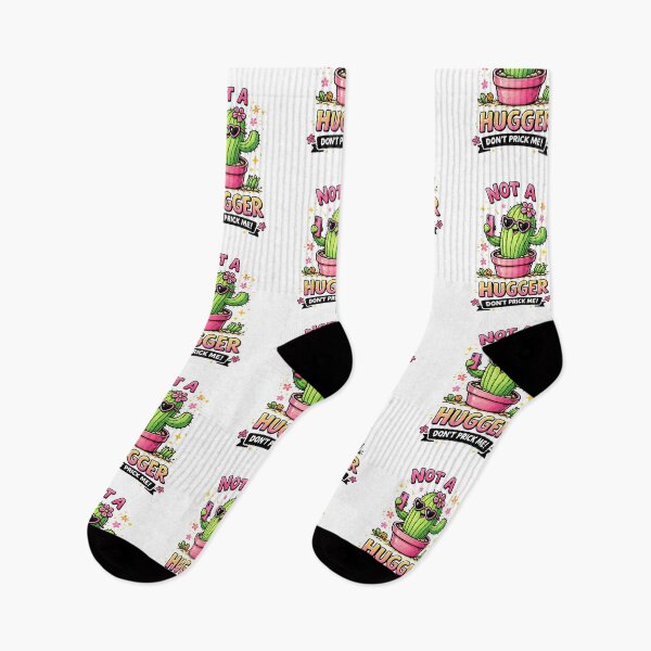 Item preview, Funny Not a Hugger Cactus Introvert Pun designed and sold by Mr Lee.
