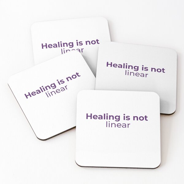 Item preview, Healing is not linear - Minimalist statement designed and sold by Bianca Eder - Healing Collection.