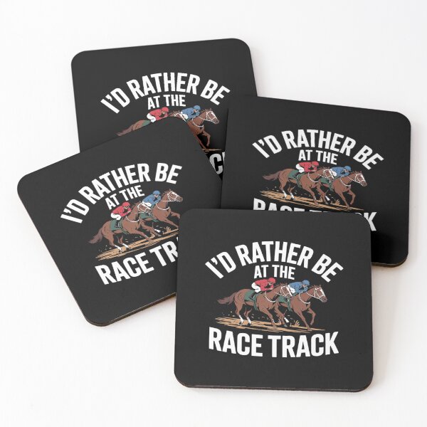 Item preview, I'd Rather Be At The Race Track - Horse Racing Lover  designed and sold by VerseFarm.