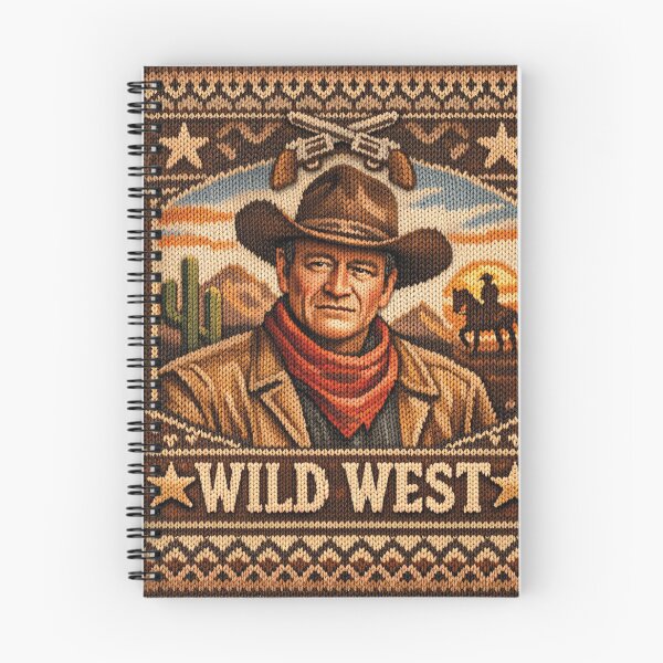 Item preview, Wild West John Wayne Portrait – Nostalgic Knit Pattern Design designed and sold by Mauswohn.