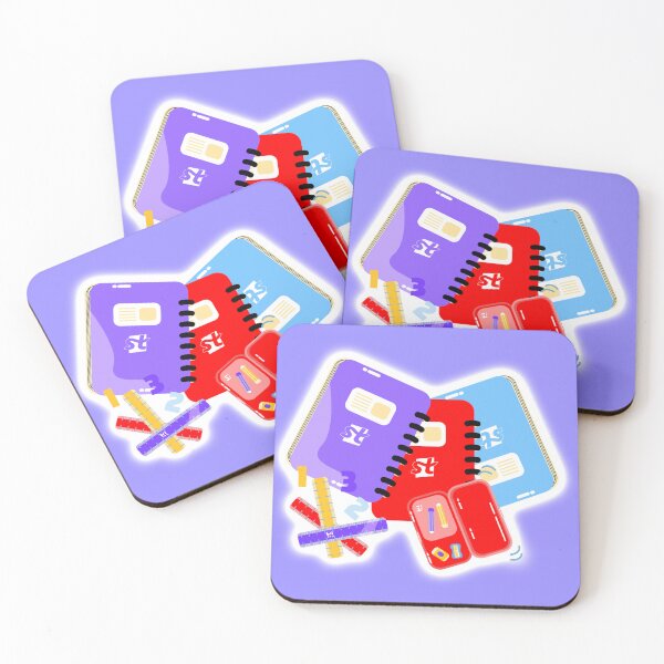 Item preview, Colorful School Notebooks & Stationery | Cute Back to School Illustration designed and sold by steekeets.