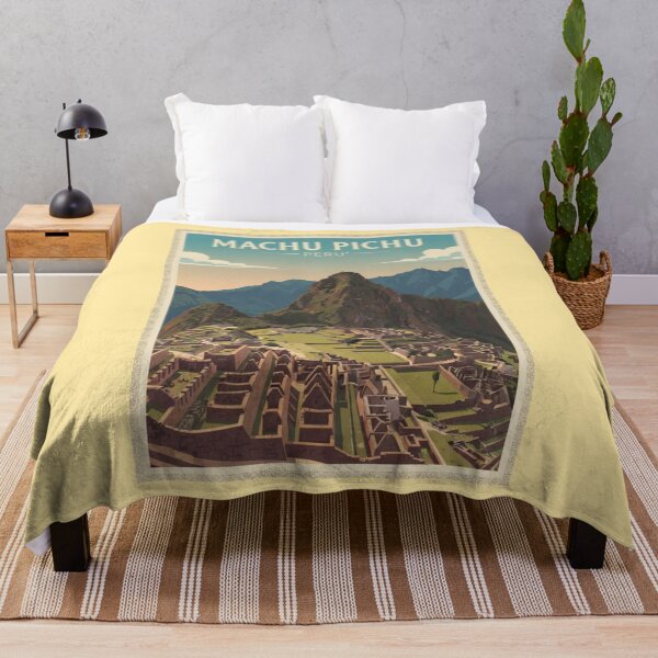 Item preview, Machu Pichu Vintage Travel Art - machu picchu - Peru designed and sold by Wanderprintt.