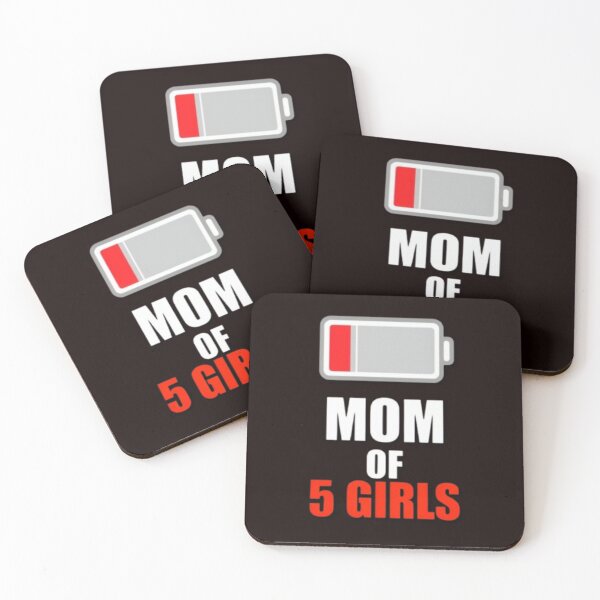 Item preview, MOM of 5 Girls Battery designed and sold by Aise06.