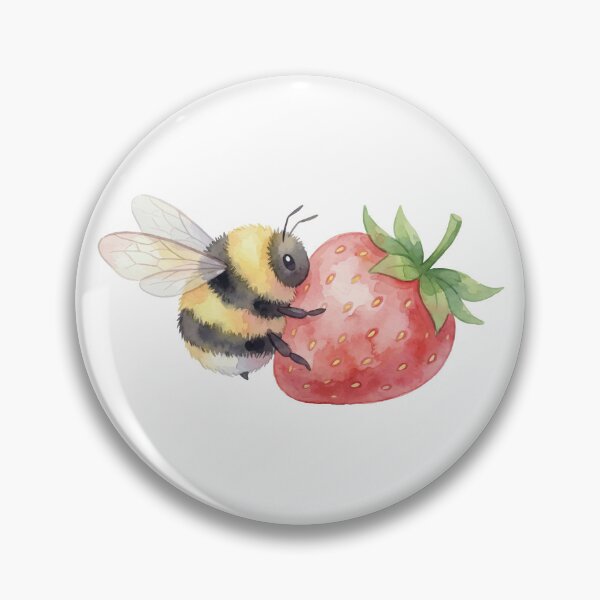 Item preview, Strawberry Bee - Cottagecore Aesthetic designed and sold by Petzzz.