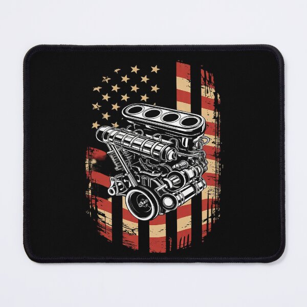 Item preview, Mens American Flag Mechanic for Auto Mechanics Car Engine designed and sold by KotexTemu.
