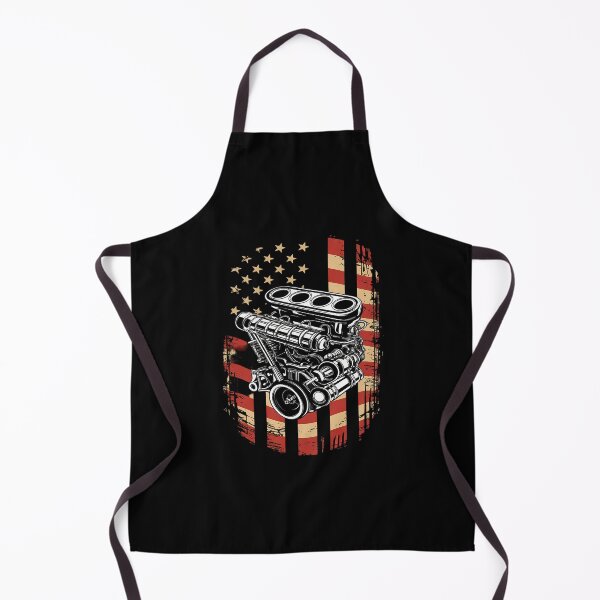 Item preview, Mens American Flag Mechanic for Auto Mechanics Car Engine designed and sold by KotexTemu.