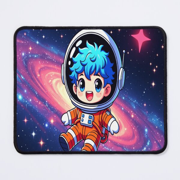 Item preview, Copy of Fluffy Blue Hair Astronaut Space Sticker Chibi designed and sold by NovaDigitalArt45.