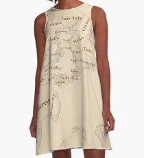Vintage Style shipping forecast key A-Line Dress