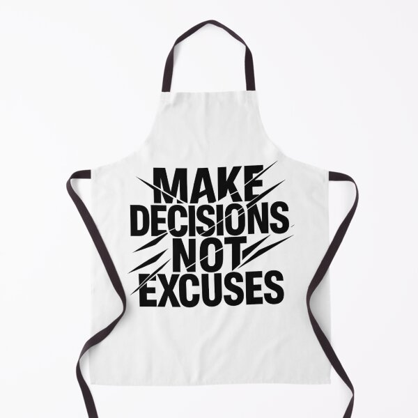 Item preview, Make Decisions Not Excuses - Bold Leadership Typography designed and sold by MKreative Studio.