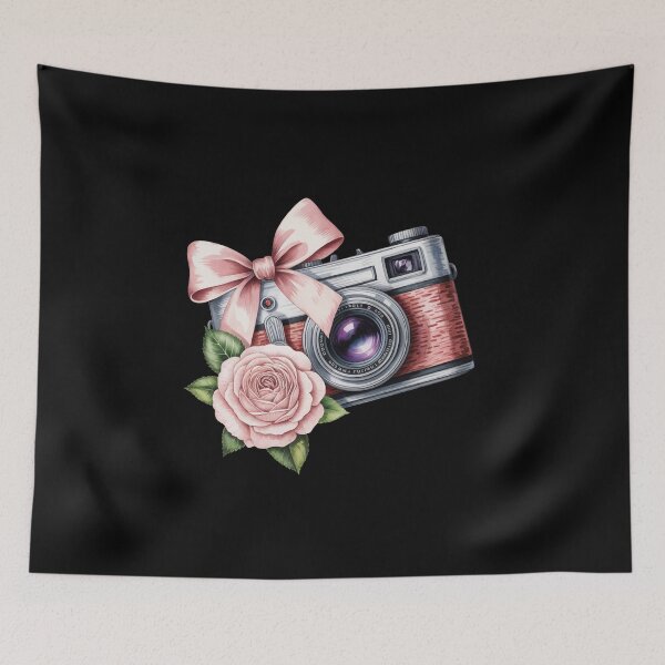 Item preview, vintage camera  with flower  designed and sold by jkrphoto.