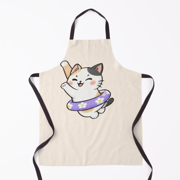 Item preview, Tube Cat Hanging from the Spring – Cute Floating Cat Illustration designed and sold by HNstory.
