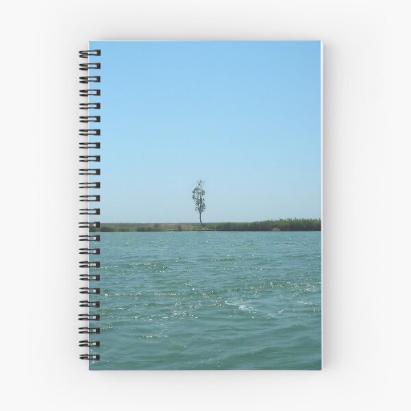 Item preview, Lonely Tree by the Water – Minimal Calm Landscape Photography designed and sold by OzdizdarStudio.