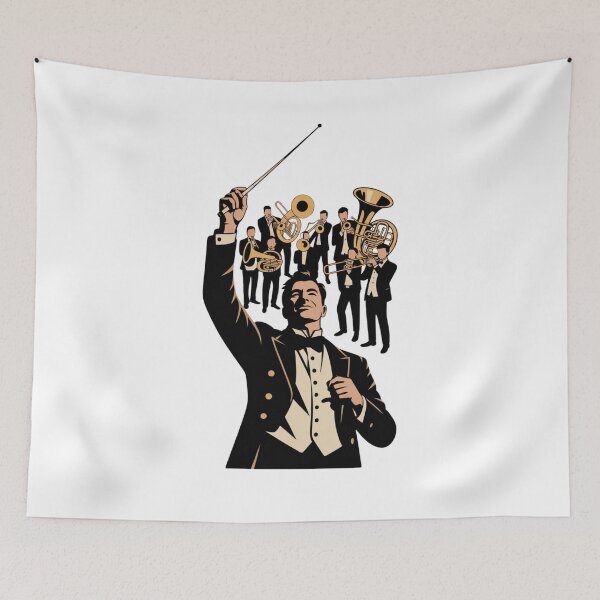 Item preview, Conductor Orchestra Brass Band designed and sold by ladyindigital.
