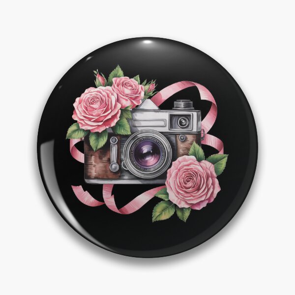 Item preview, vintage camera  with flower  designed and sold by jkrphoto.
