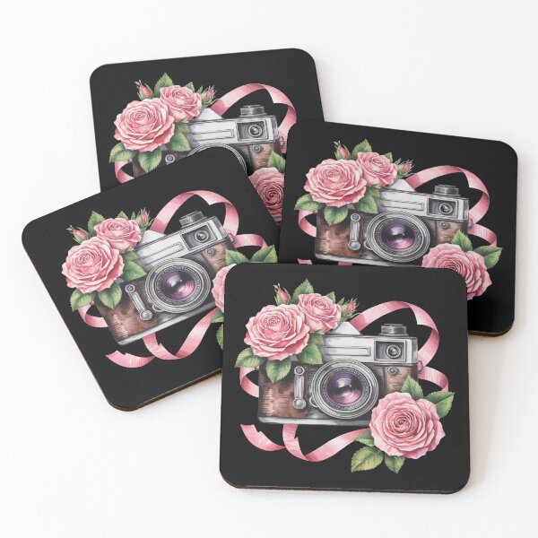 Item preview, vintage camera  with flower  designed and sold by jkrphoto.
