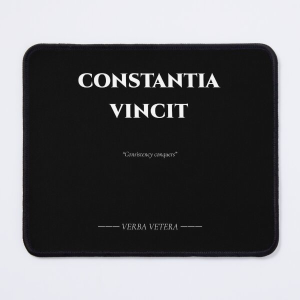 Item preview, Constantia Vincit – Latin Quote on Consistency designed and sold by BrushRushX.
