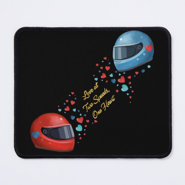 Item preview, Motorcycle Couple Gift – Romantic Helmet Love Quote designed and sold by KomparrowStudio.