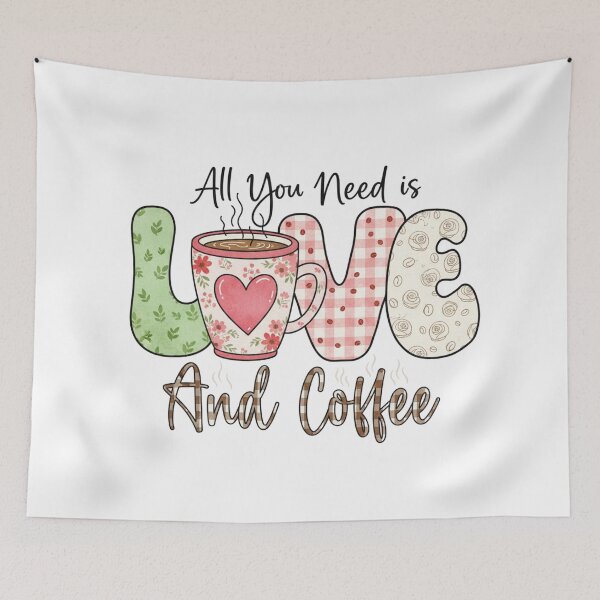 Item preview, All I Need is Love and Coffee designed and sold by Meryem Mamouni.