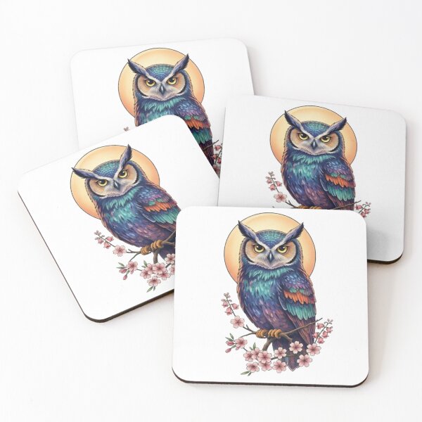 Item preview, Mystical Owl with Vibrant Colors designed and sold by CHRIST5000.