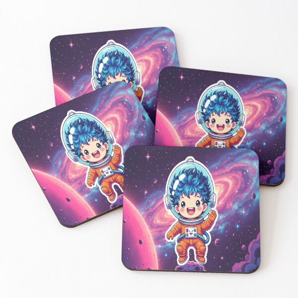 Item preview, Copy of Fluffy Blue Hair Astronaut Space Sticker Chibi designed and sold by NovaDigitalArt45.