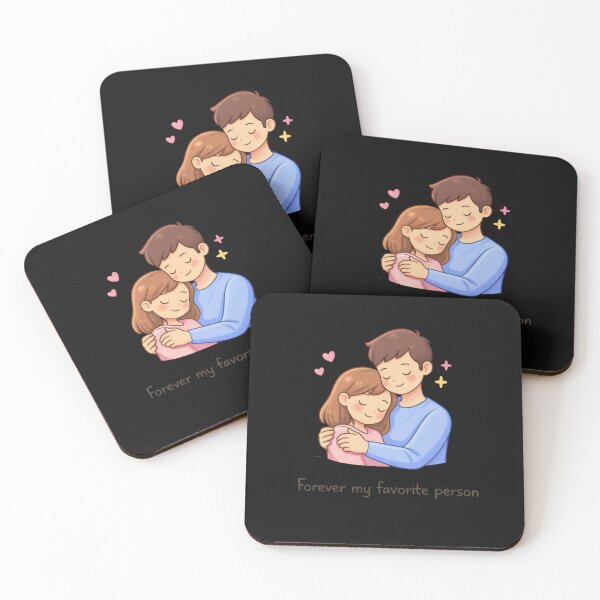 Item preview, Forever My Favorite Person – Cute Couple Love Illustration designed and sold by TTStudio.