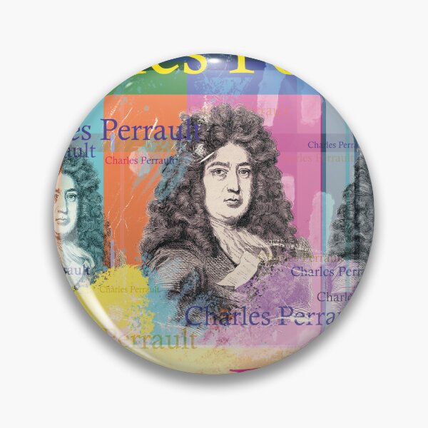 Item preview, Charles Perrault Pop Art – Colorful Writer Portrait designed and sold by Mauswohn.