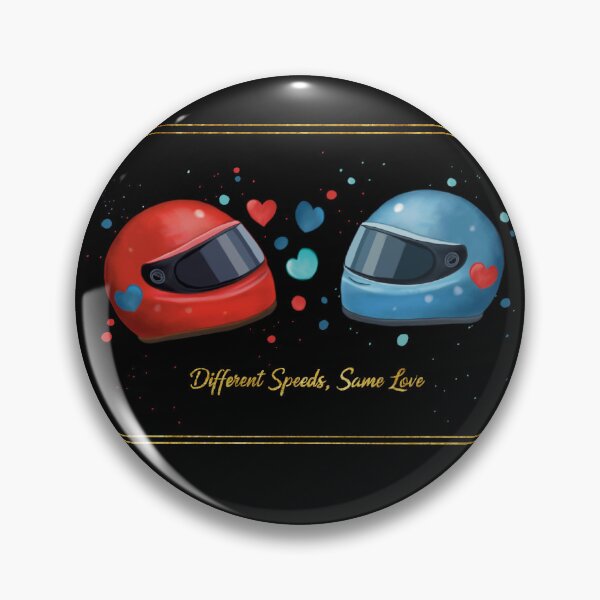 Item preview, Romantic Motorcycle Helmets – Different Speeds Same Love designed and sold by KomparrowStudio.