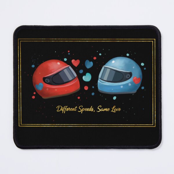 Item preview, Romantic Motorcycle Helmets – Different Speeds Same Love designed and sold by KomparrowStudio.