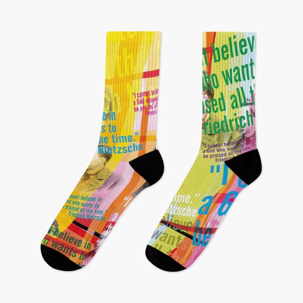 Item preview, Friedrich Nietzsche quote Pop Art – Modern Philosophy Portrait designed and sold by Mauswohn.