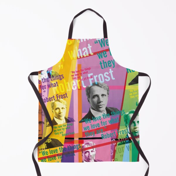 Aperçu de l'œuvre Citation de Robert Frost – Portrait en collage lyrique Pop Art créée et vendue par Mauswohn.