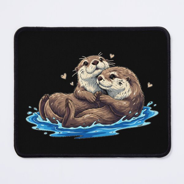 Item preview, Sea Otters Holding Paws Cute Couple Sticker Romantic Anniversary Gift designed and sold by Relatable-Ramen.