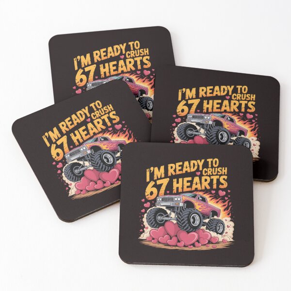 Item preview, I`m ready To Crush 67 Hearts – Monster Truck Valentine Design for Boys designed and sold by Redgiant87x.