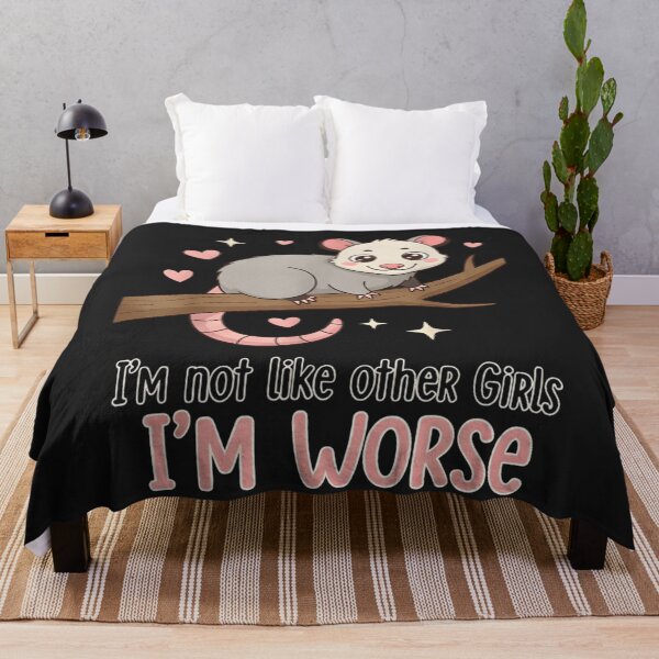 Item preview, Funny Possum I’m Not Like Other Girls I’m Worse Cute Meme Opossum designed and sold by ZyxDes.