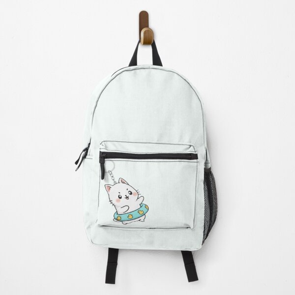 Item preview, Tube Cat Hanging Keyring – Cute Floating Cat Illustration designed and sold by HNstory.